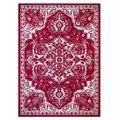 Pisos 8 x 10 ft. Vintage Medallion Area Rug, Red PI1702783